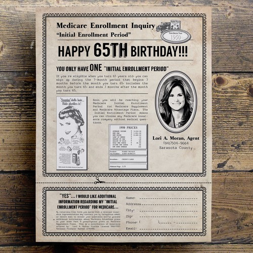 Create a mailer for people turning 65 years old