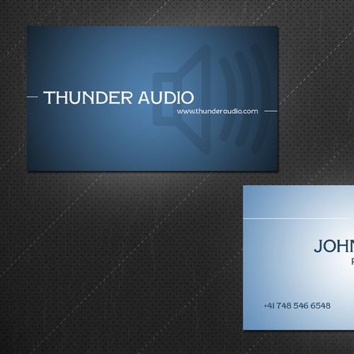 Thunder Audio needs a new stationery