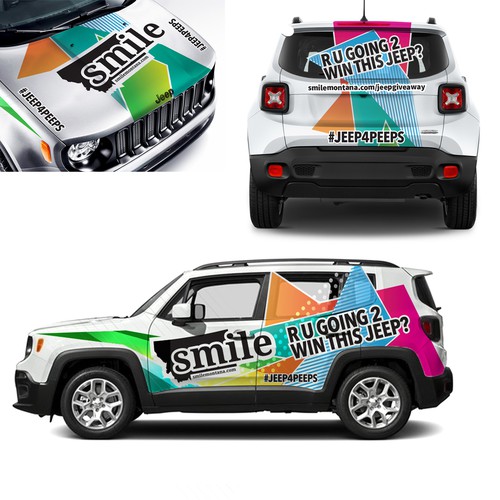 Smile Car Wrap design 2