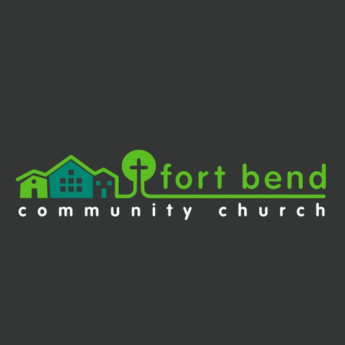 Simple, clean, and modern logo for a church