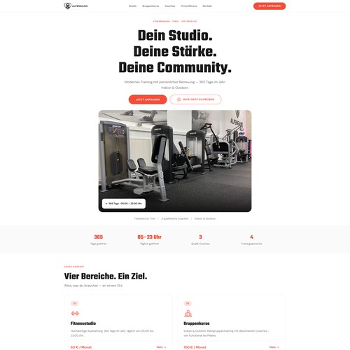 Health and Fitness Landing Page