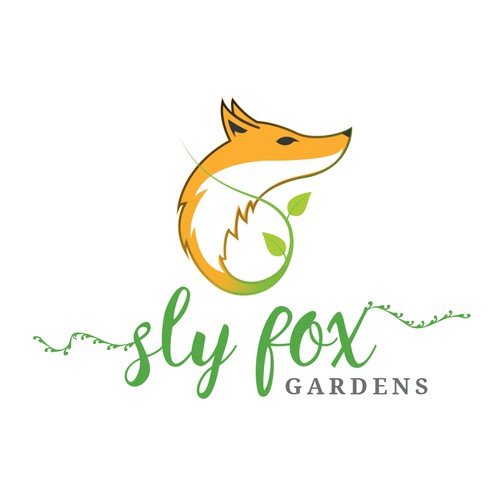 Fox logo for gardening business.