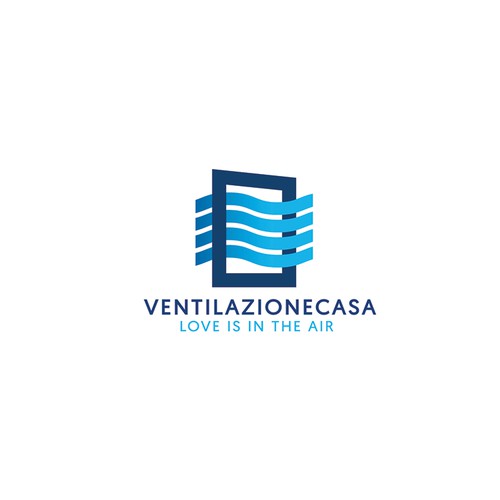Ventilazione Casa Logo Concept