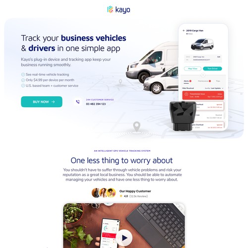 Landing Page tracking device