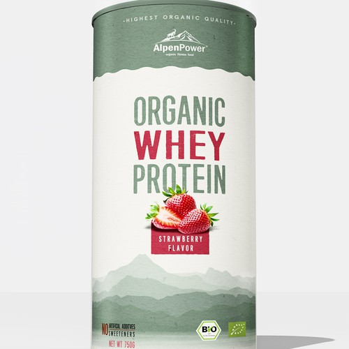 Whey protein packaging design