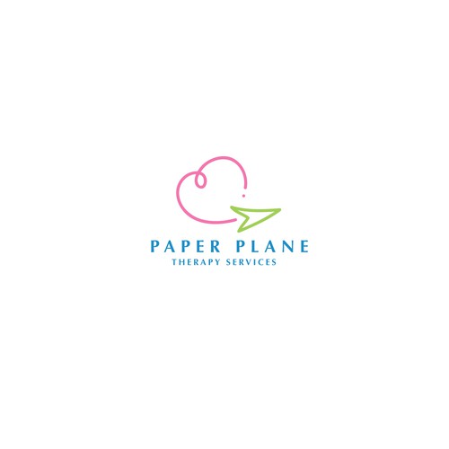 Logo concept for PAPER PLANE Therapy