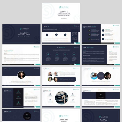 Spa, Beauty and Fitness Job Listing site - Powerpoint design