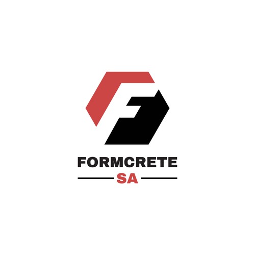 Masculine and bold logo for concrete company