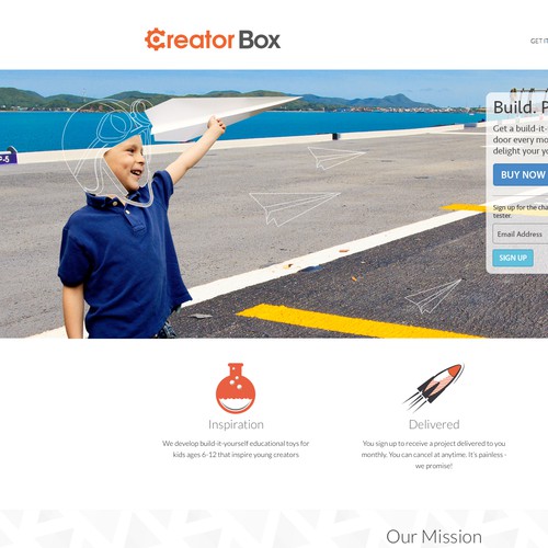 Create graphic and illustrative elements for the CreatorBox Website