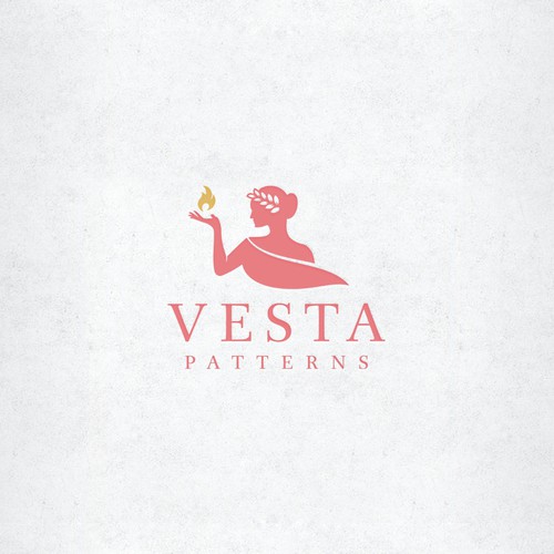 A logo for the domestic goddess: Vesta sewing patterns
