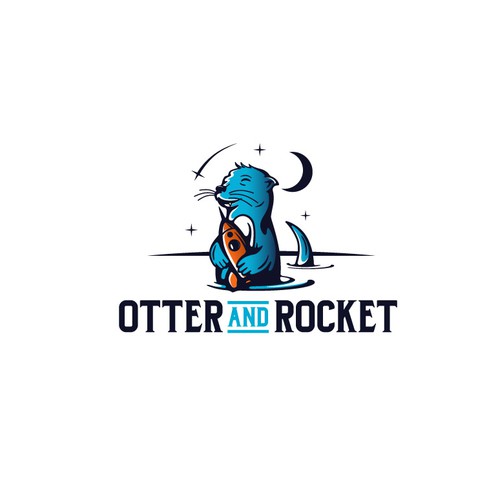 Logo design for "Otter and Rocket"