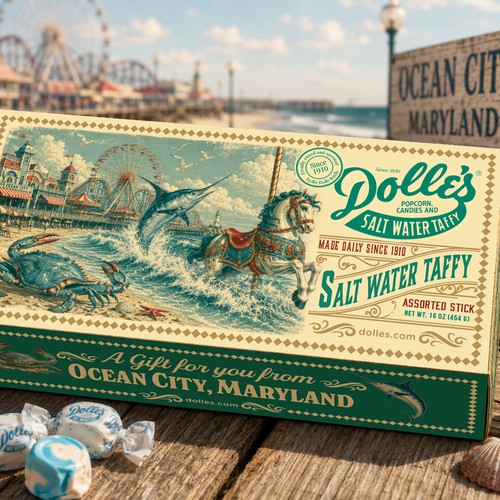 2026 Special Edition Salt Water Taffy Box featuring Ocean City, Maryland