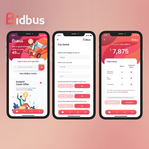 Bidbus App Concept