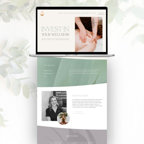 Website Design for Wellness by Danielle