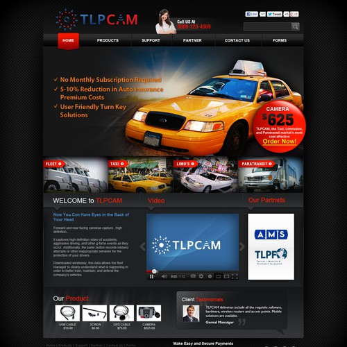 Create the next website design for tlpcam.com