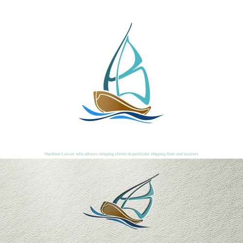 Logo concept for HB maritime lawyer