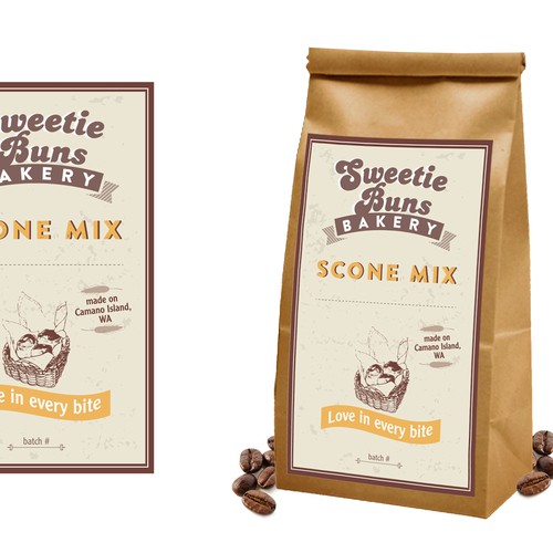 Label for baking company