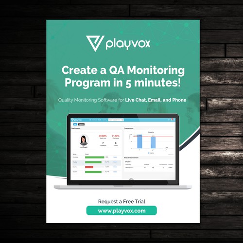 Design a Magazine Ad for PlayVox