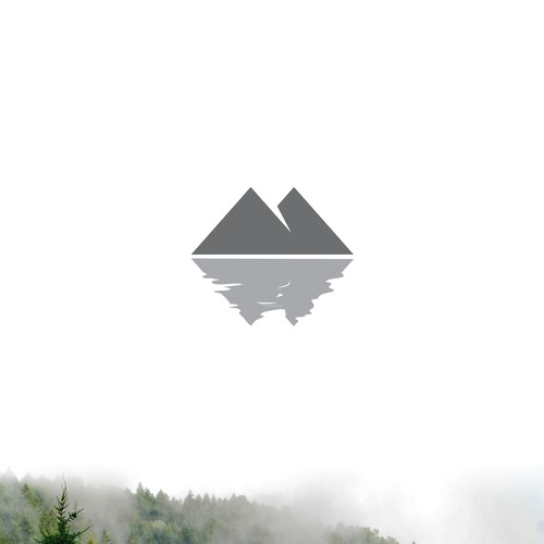 super simple mountain logo