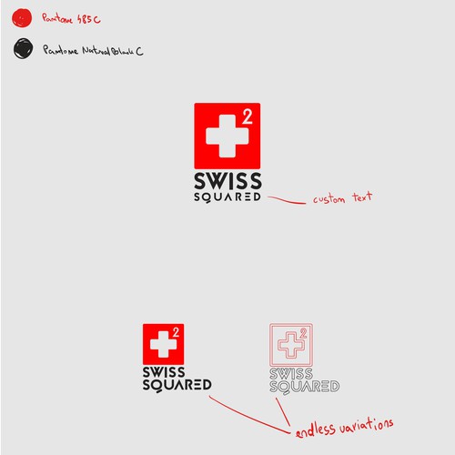 Swiss squared Logo design