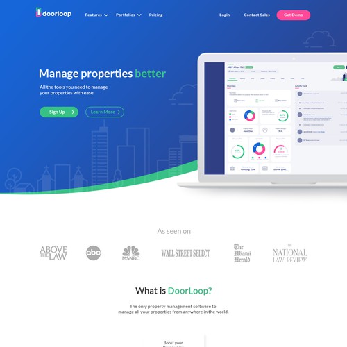 Modern Real Estate Software Website