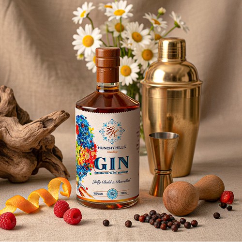 Hunchy Hills Distillery Branding & Packaging Design