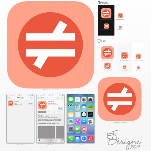 Design an app icon for our iOS App "identiti"