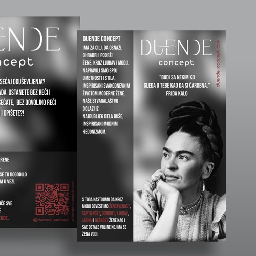 Flyer design for Duende concept 