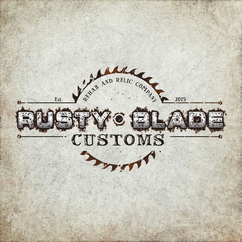 Logo and hosted website for rusty blade 