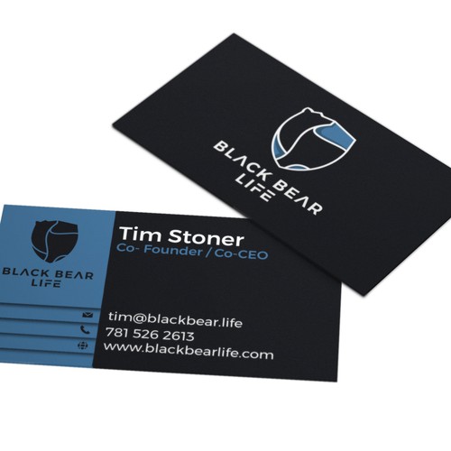 Logo and business card for BLACK BEAR LIFE