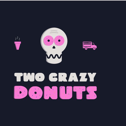 Logo concept for donut truck