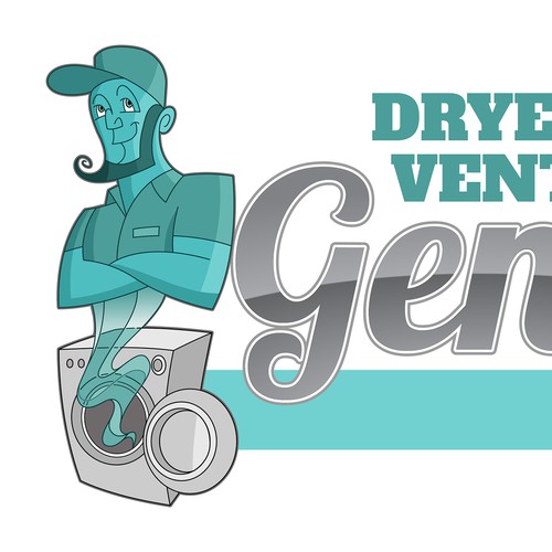 Mid-century Modern Genie Mascot