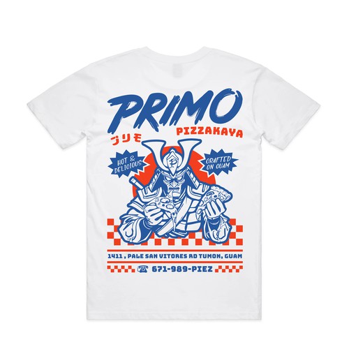 Japanese Inspired PizzariaT-Shirt Design