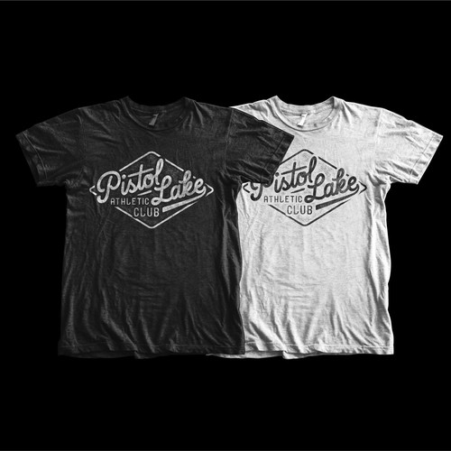 Old School Athletic Design for Pistol Lake, a minimalist brand