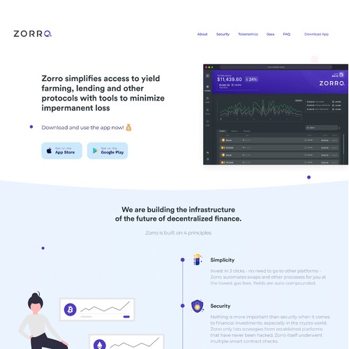 Zorro landing page