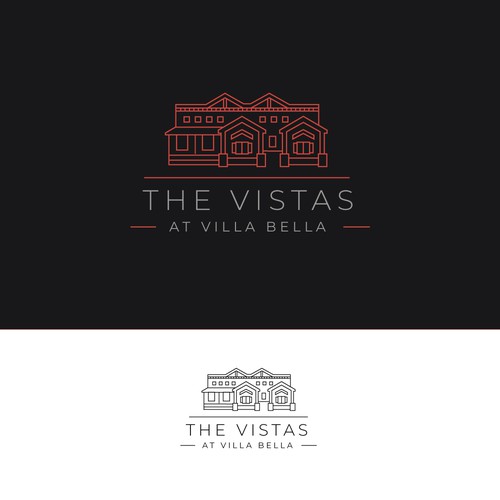 Logo concept for The Vistas at Villa Bella