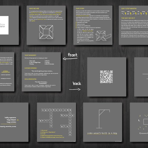 Brochure design for Open Box Communication