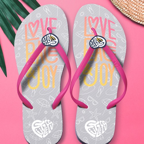 Design flip-flops for teenage girls