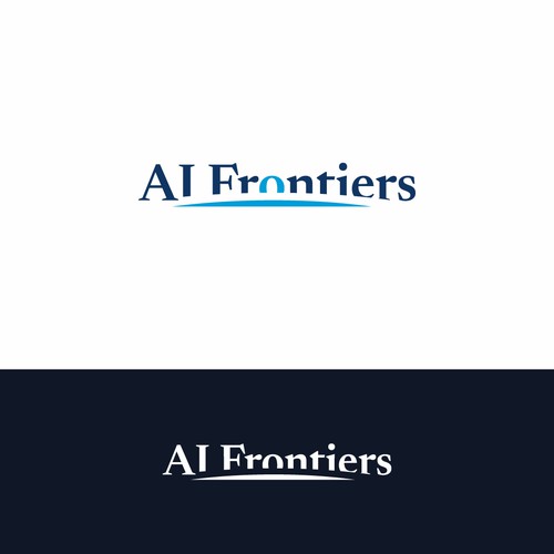 Logo concept for the AI Frontiers blog