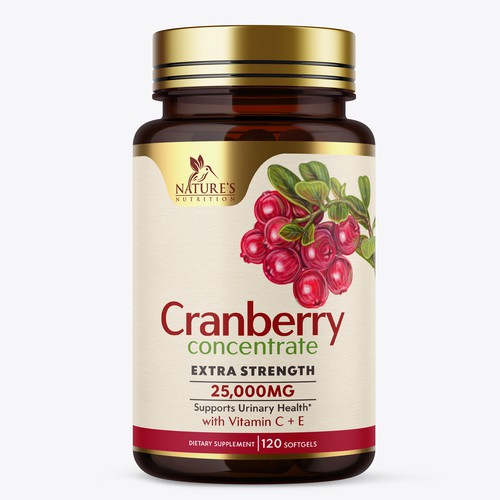 Cranberry Concentrate label