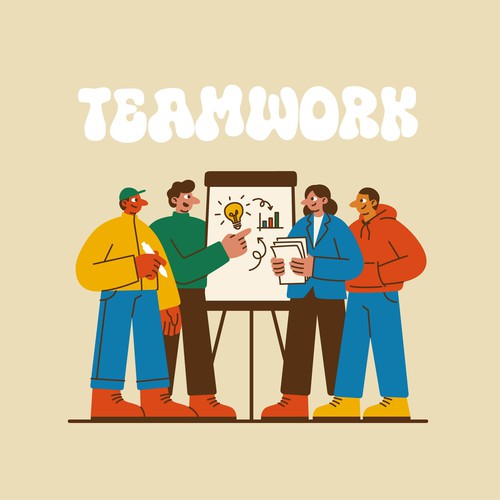 Teamwork illustration