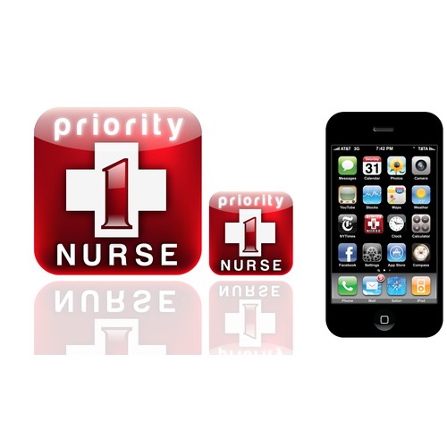 icon or button design for PriorityOneNurse