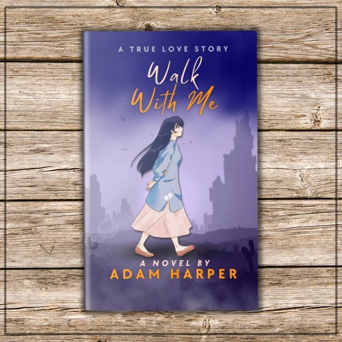 Walk with me book cover design