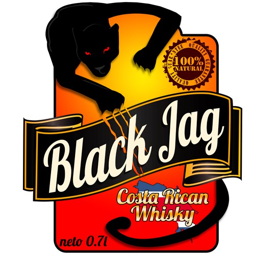 Create the next logo for Black Jag Whiskey