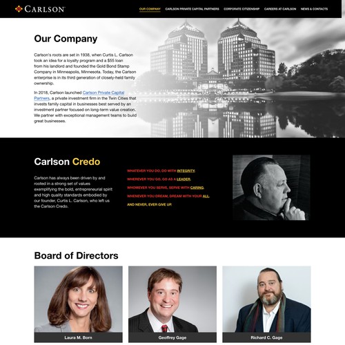 Carlson Business Website Design