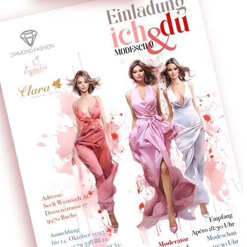 Flyer for fashion show