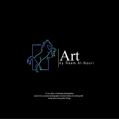 logo concept for art by reem al-nouri
