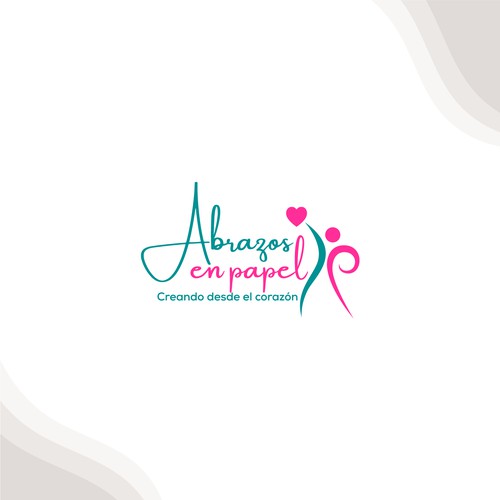 Elegant logo for Abrazos en Papel.