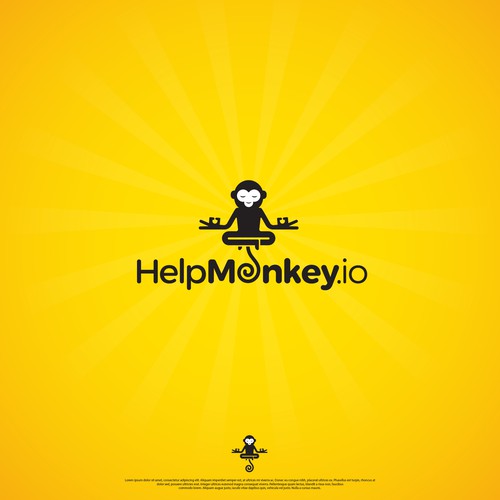 Easy to remember and a bit fun logo for HelpMonkey.io