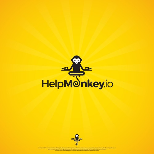 Easy to remember and a bit fun logo for HelpMonkey.io